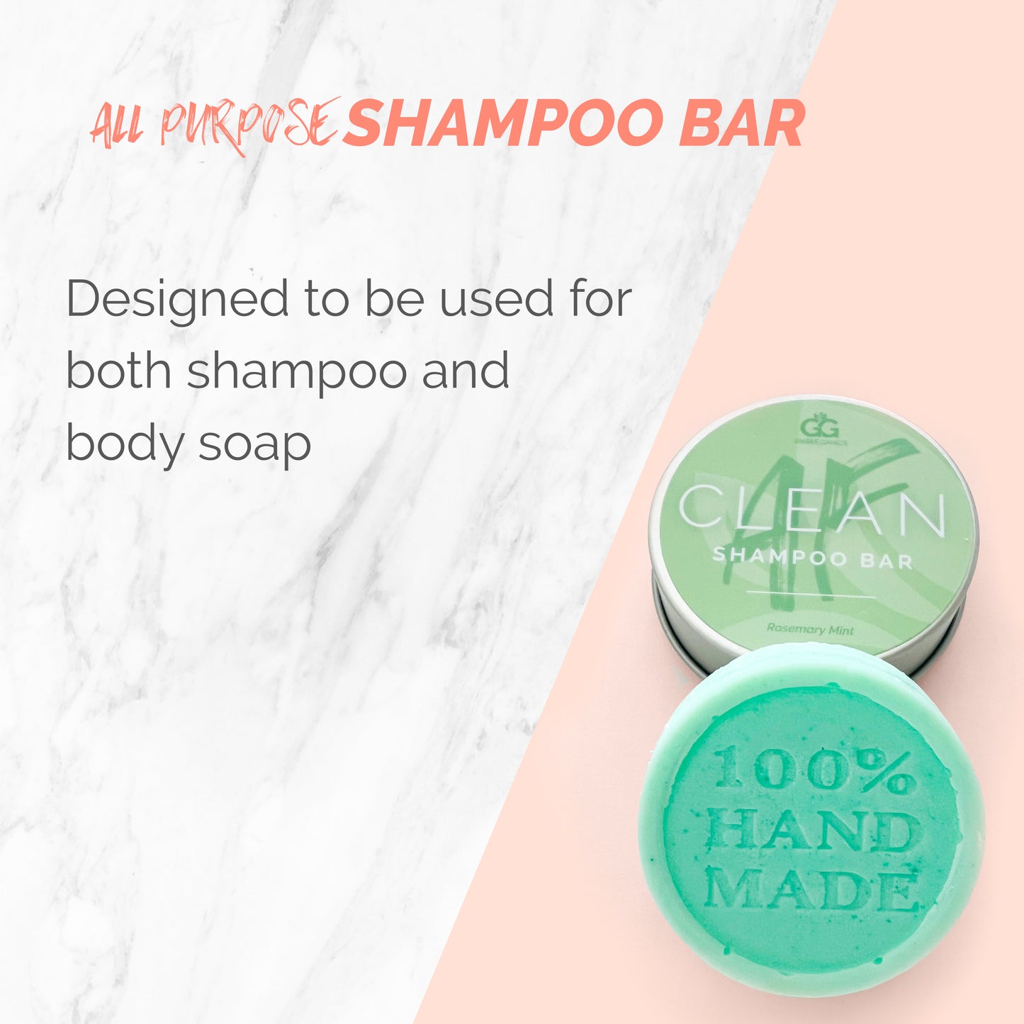 Clean AF Rosemary Mint Shampoo Bar