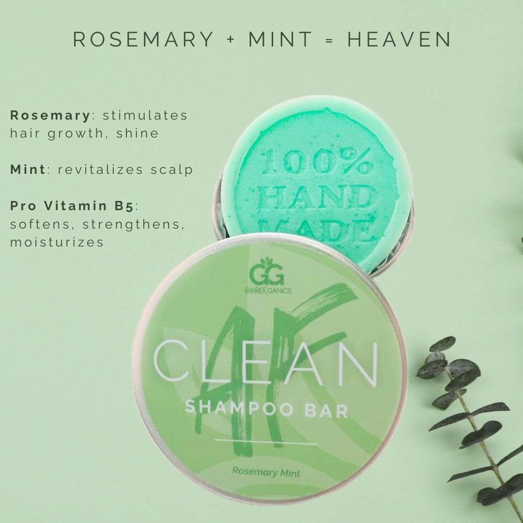 Clean AF Rosemary Mint Shampoo Bar
