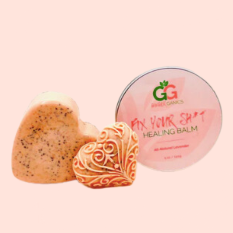 Strawberry Poppyseed Vegan Heart Soap