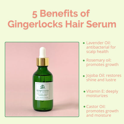 5 Benefits of Gingerlocks Hair Serum listed