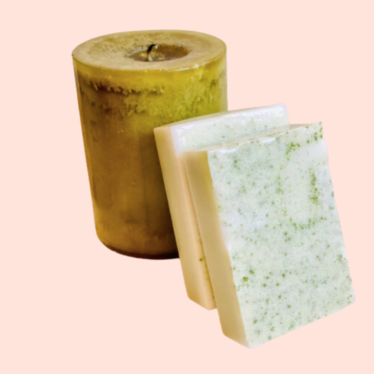 Organic Matcha Coconut Milk Latte Soap